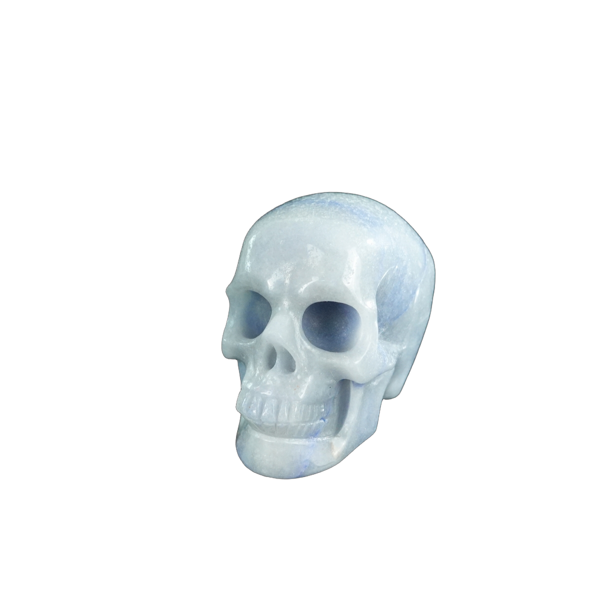 2.2" Blue Aventurine Crystal Skull Carving - Unique Piece #BA04