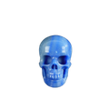 2.2" Blue Aventurine Crystal Skull Carving - Hand Carved Decor