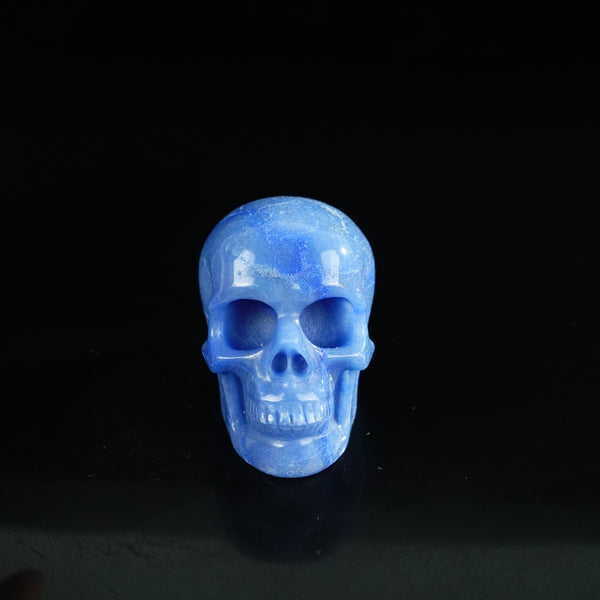 2.2" Blue Aventurine Crystal Skull Carving - Unique Piece #BA08