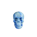 2.2" Blue Aventurine Crystal Skull Carving - Unique Piece #BA13
