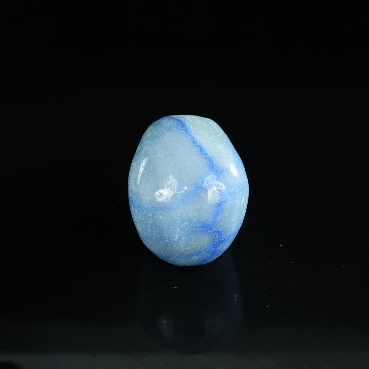 2.2" Blue Aventurine Crystal Skull Carving - Unique Piece #BA13