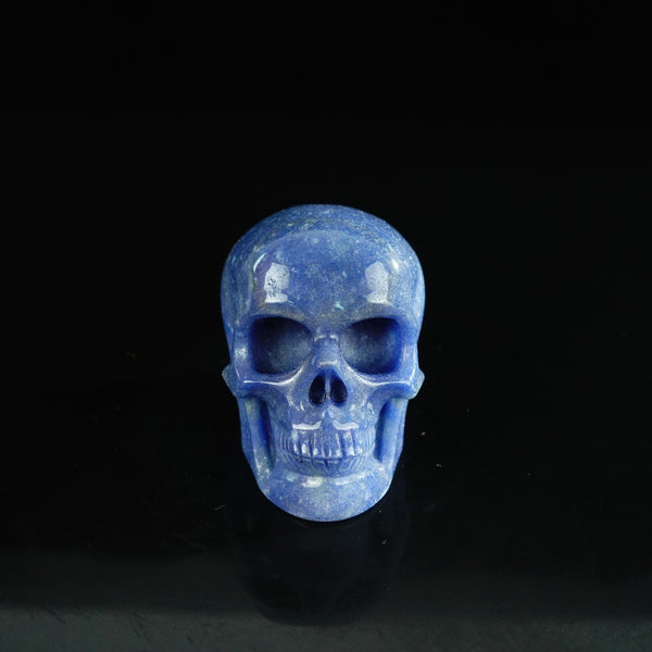 2.2" Blue Aventurine Crystal Skull Carving - Unique Piece #BA14
