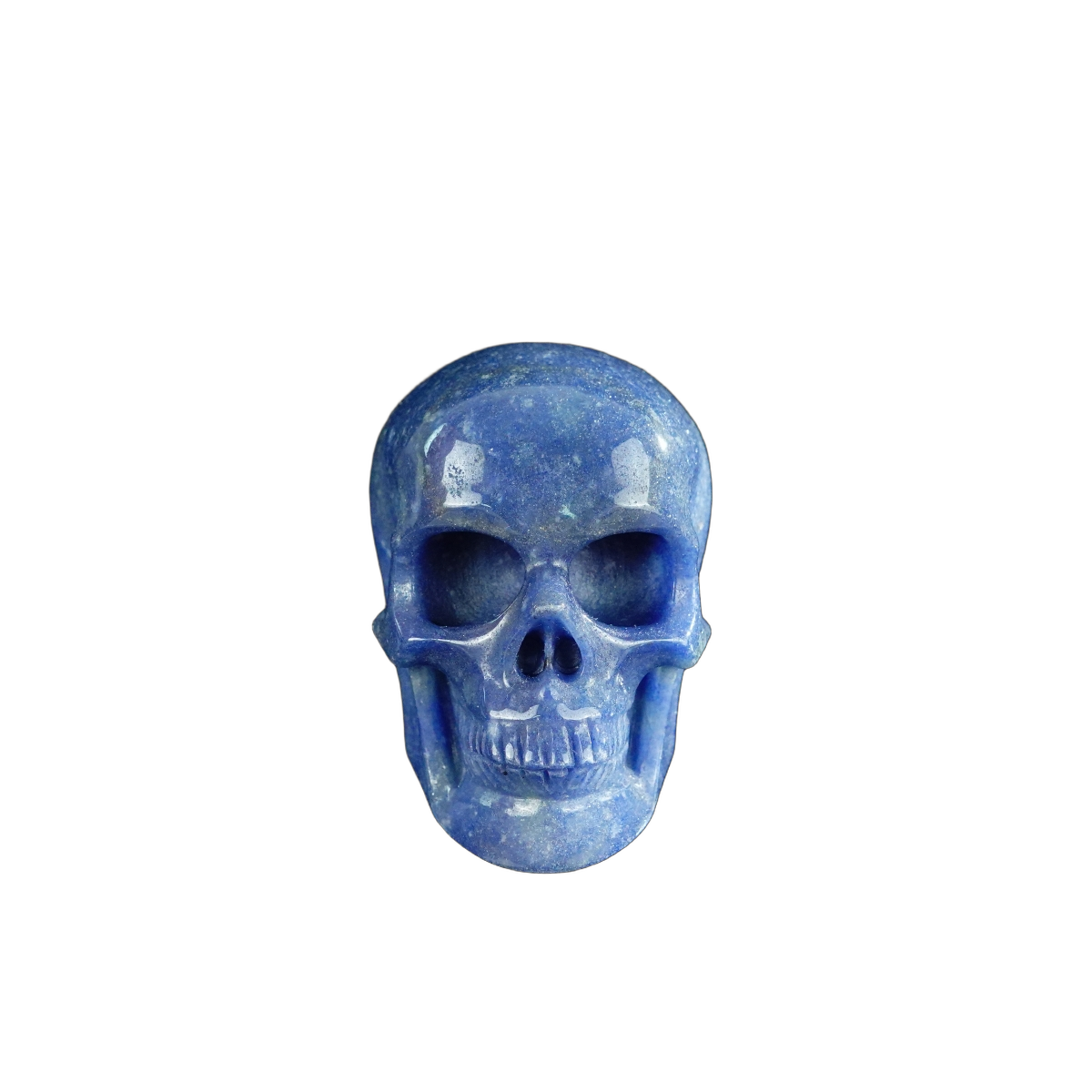 2.2" Blue Aventurine Crystal Skull Carving - Unique Piece #BA14
