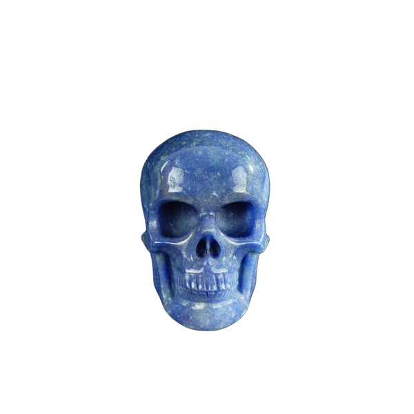 2.2" Blue Aventurine Crystal Skull Carving - Unique Piece #BA14