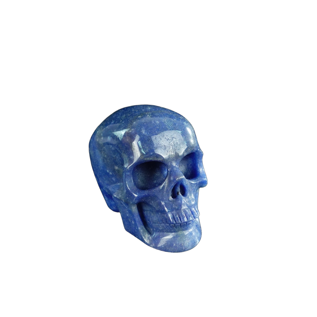 2.2" Blue Aventurine Crystal Skull Carving - Unique Piece #BA14