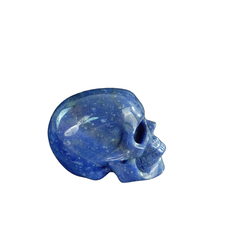 2.2" Blue Aventurine Crystal Skull Carving - Unique Piece #BA14