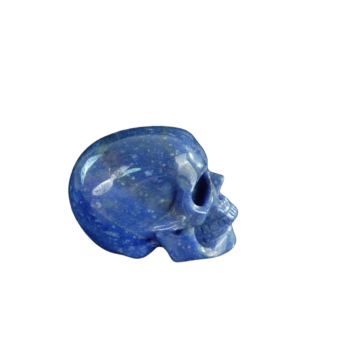 2.2" Blue Aventurine Crystal Skull Carving - Unique Piece #BA14