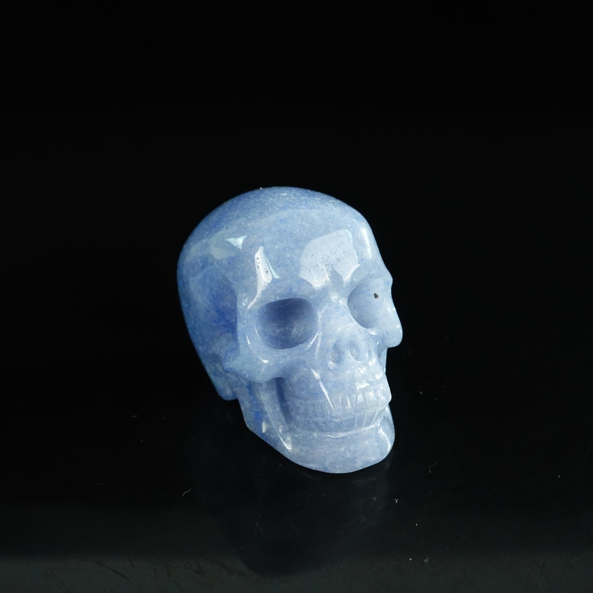 2.2" Blue Aventurine Crystal Skull Carving - Unique Piece #BA15