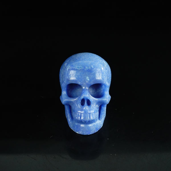 2.2" Blue Aventurine Crystal Skull Carving - Unique Piece #BA17