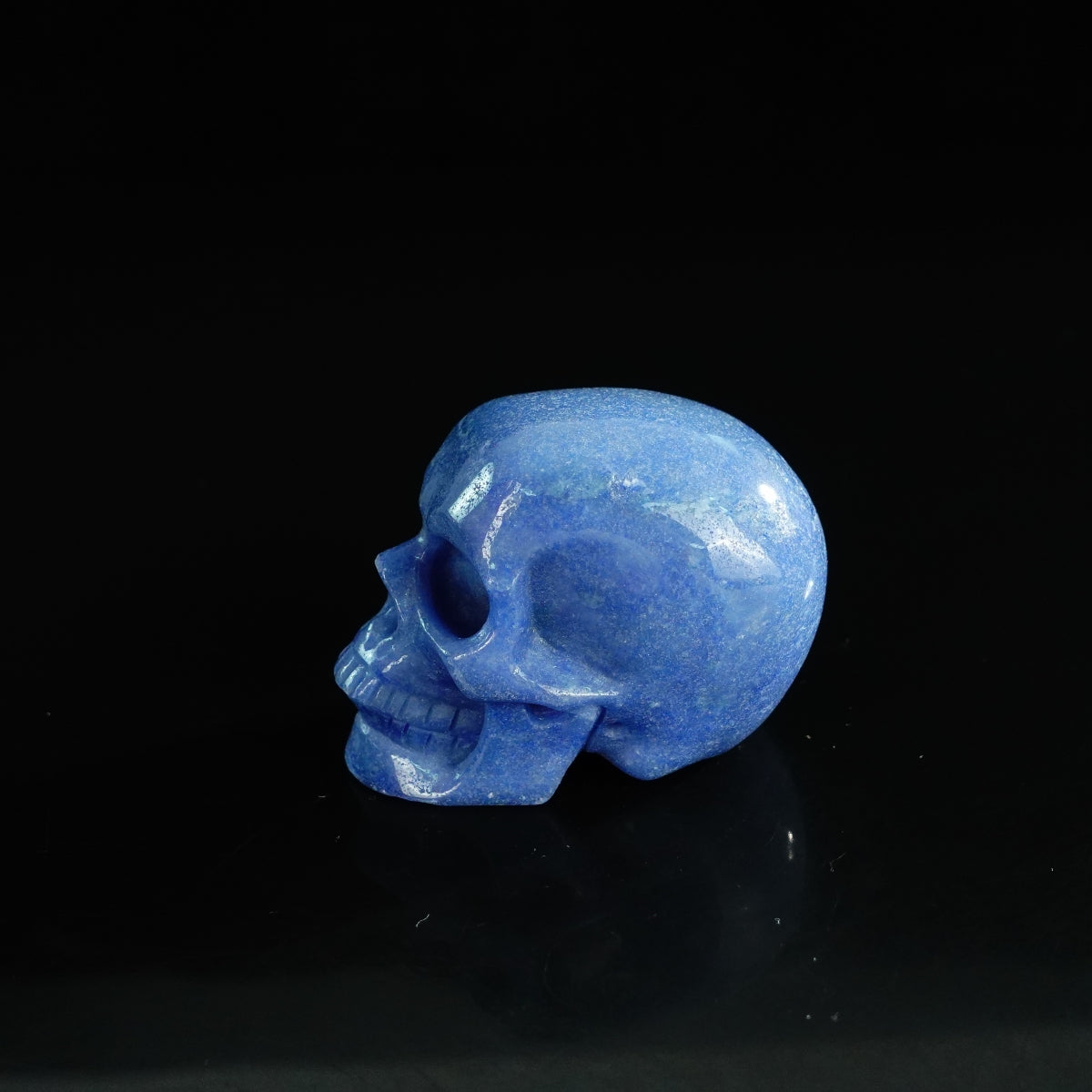 2.2" Blue Aventurine Crystal Skull Carving - Unique Piece #BA17