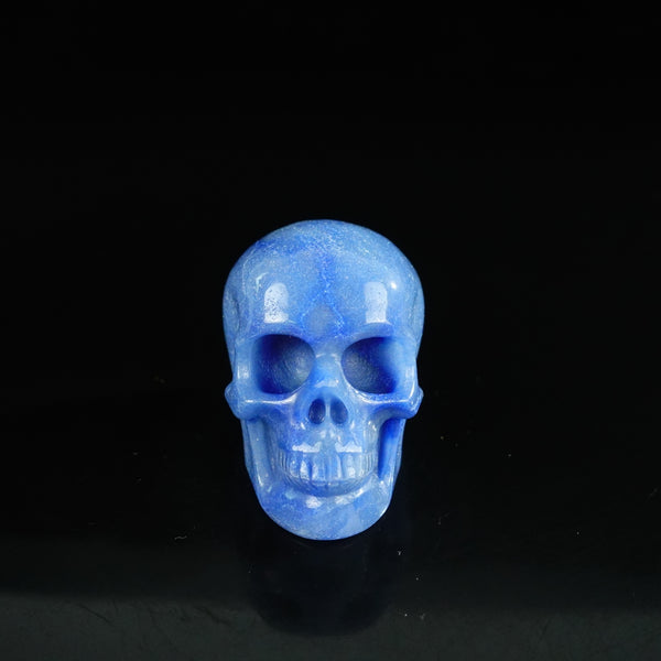 2.2" Blue Aventurine Crystal Skull Carving - Unique Piece #BA18