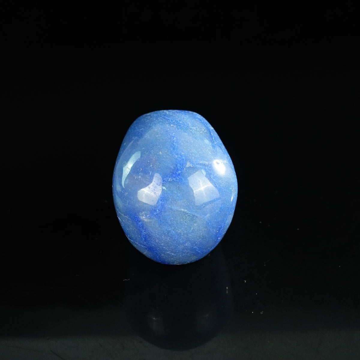 2.2" Blue Aventurine Crystal Skull Carving - Unique Piece #BA18