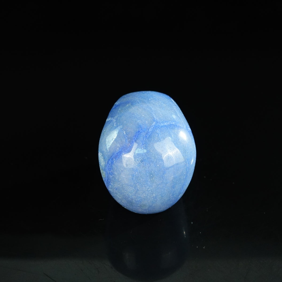 2.2" Blue Aventurine Crystal Skull Carving - Unique Piece #BA19