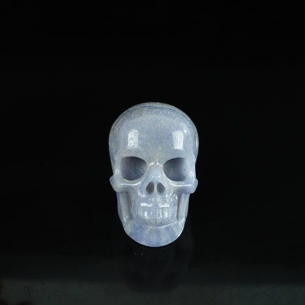 2.2" Blue Aventurine Crystal Skull Carving - Unique Piece #BA20