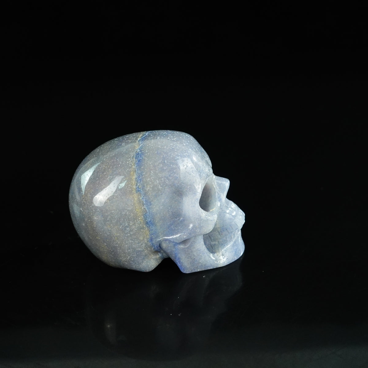 2.2" Blue Aventurine Crystal Skull Carving - Unique Piece #BA20