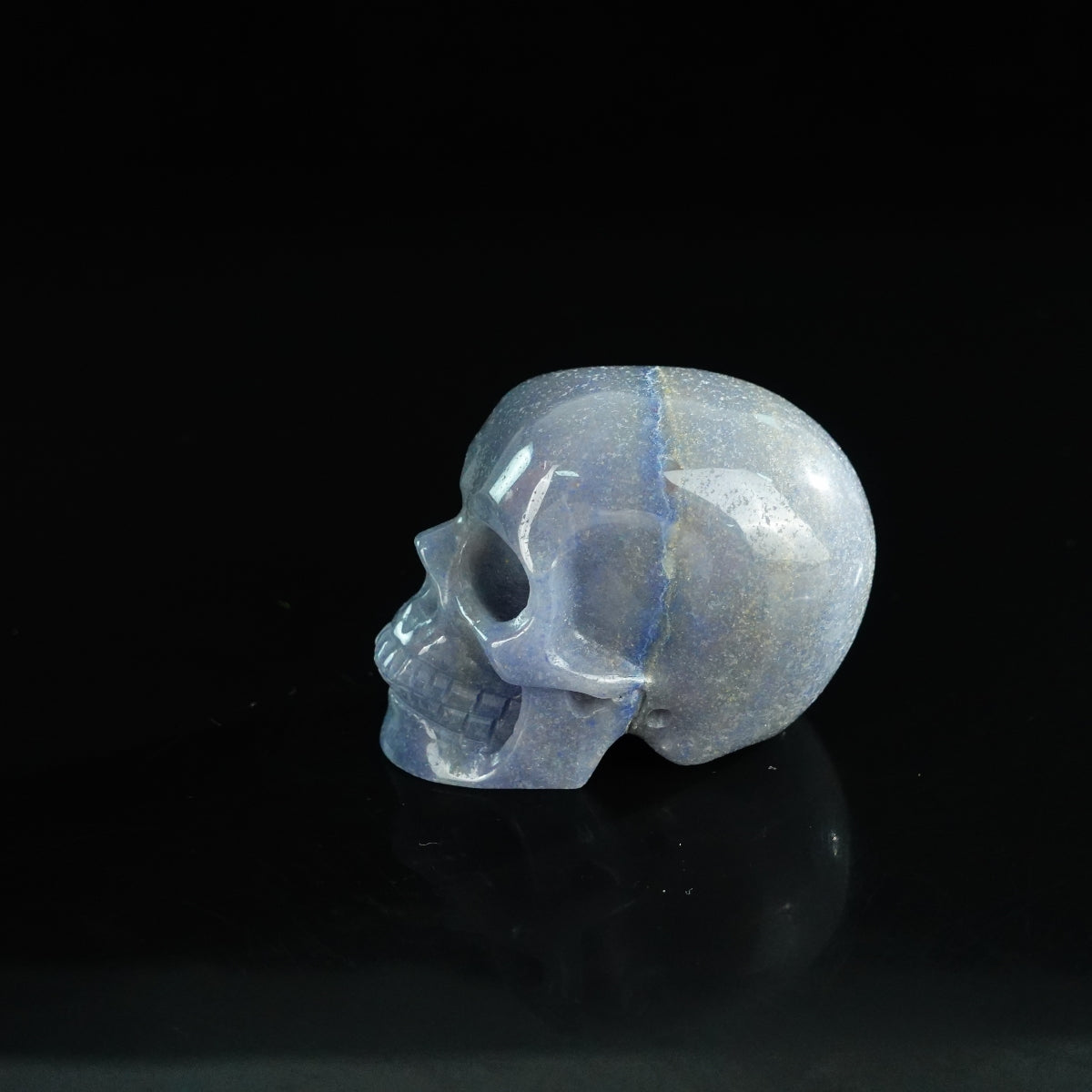 2.2" Blue Aventurine Crystal Skull Carving - Unique Piece #BA20