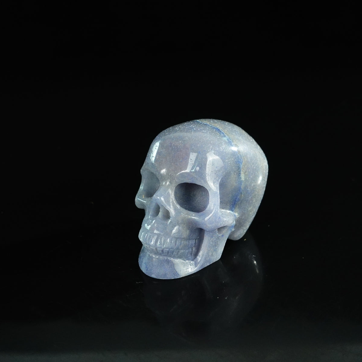 2.2" Blue Aventurine Crystal Skull Carving - Unique Piece #BA20