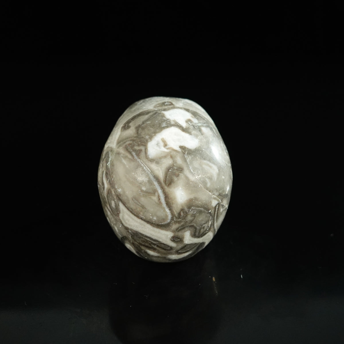 2.2" Black Crazy Atage Crystal Skull Carving - Unique Piece #CA08