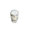 2.2" Blue Flower Agate Crystal Skull Carving - Unique Piece #BF03