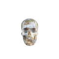 2.2" Blue Flower Agate Crystal Skull Carving - Unique Piece #BF06