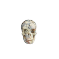 2.2" Blue Flower Agate Crystal Skull Carving - Unique Piece #BF09