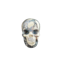2.2" Blue Flower Agate Crystal Skull Carving - Unique Piece #BF10