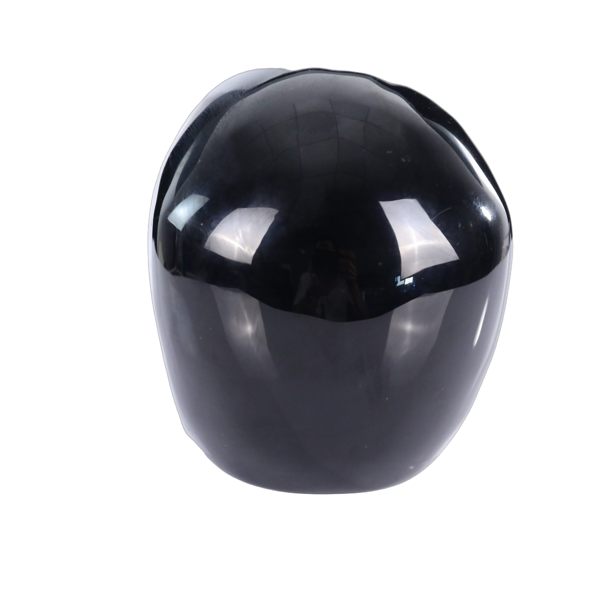 2.2" Black Obsidian Crystal Skull Carving - Hand Carved Decor