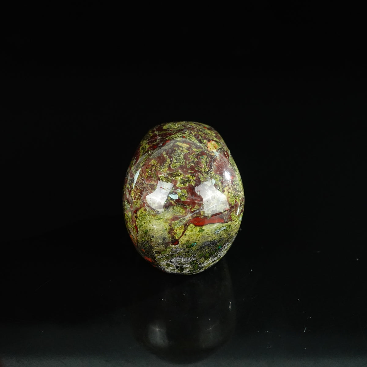2.2" Dragon Blood Jasper Crystal Skull Carving - Unique Piece #DB03
