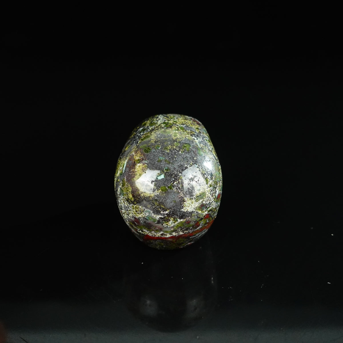 2.2" Dragon Blood Jasper Crystal Skull Carving - Unique Piece #DB04