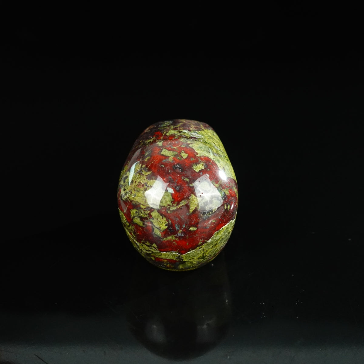 2.2" Dragon Blood Jasper Crystal Skull Carving - Unique Piece #DB06