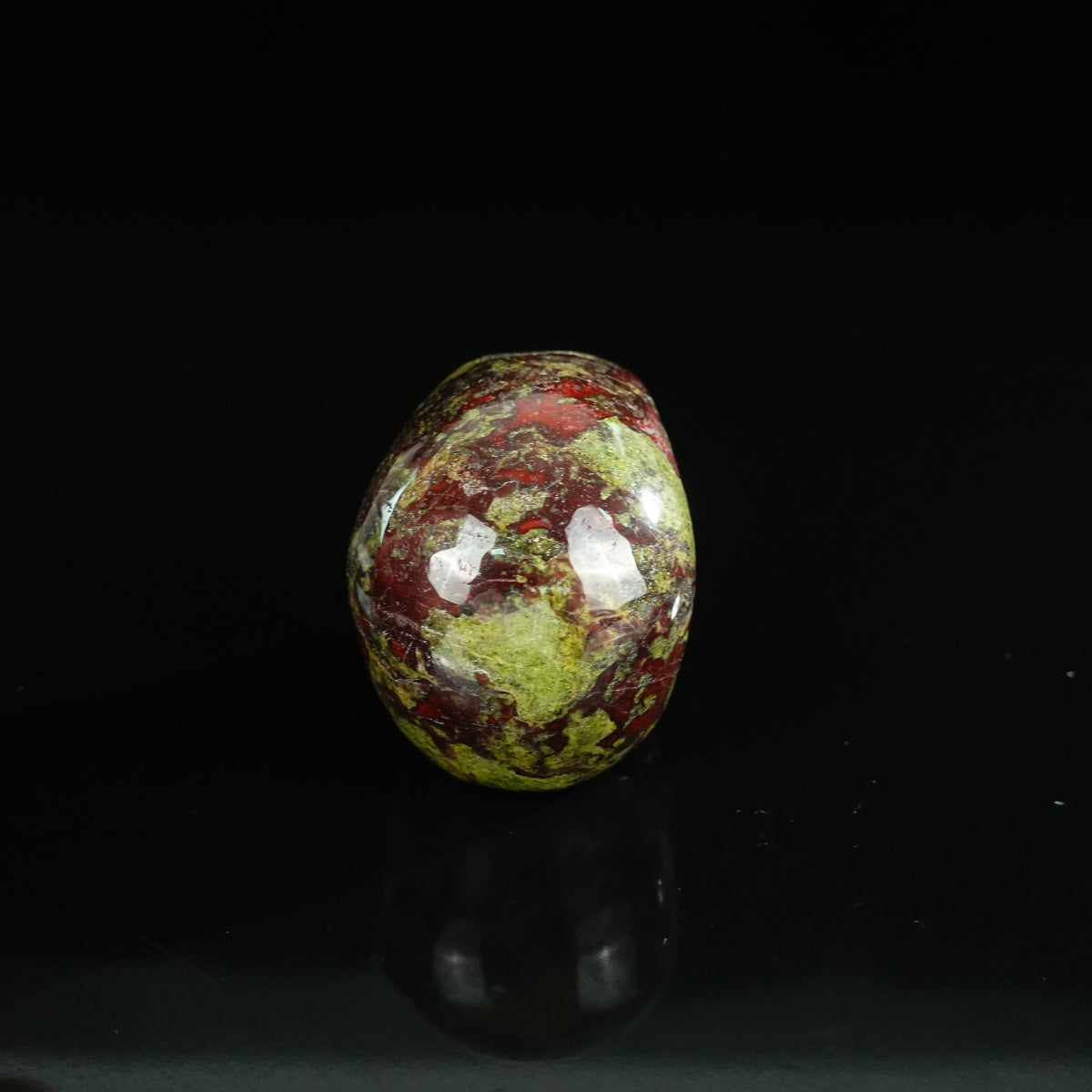 2.2" Dragon Blood Jasper Crystal Skull Carving - Unique Piece #DB07