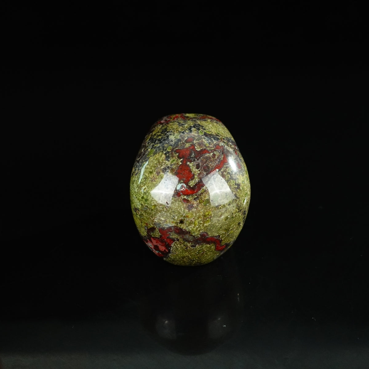 2.2" Dragon Blood Jasper Crystal Skull Carving - Unique Piece #DB13