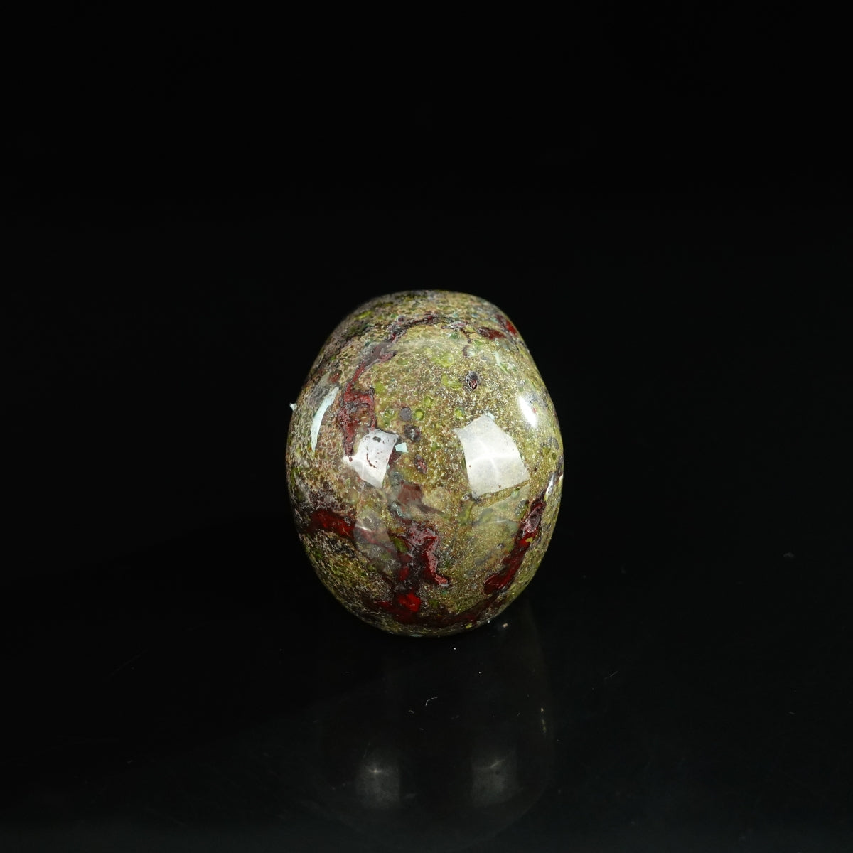 2.2" Dragon Blood Jasper Crystal Skull Carving - Unique Piece #DB14