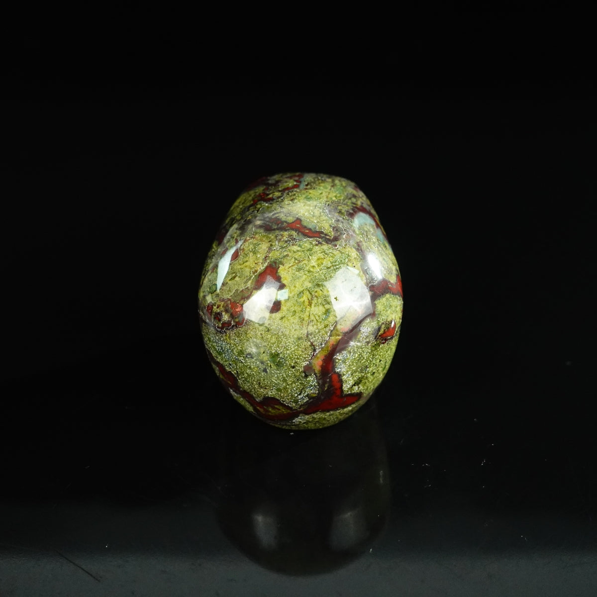 2.2" Dragon Blood Jasper Crystal Skull Carving - Unique Piece #DB16
