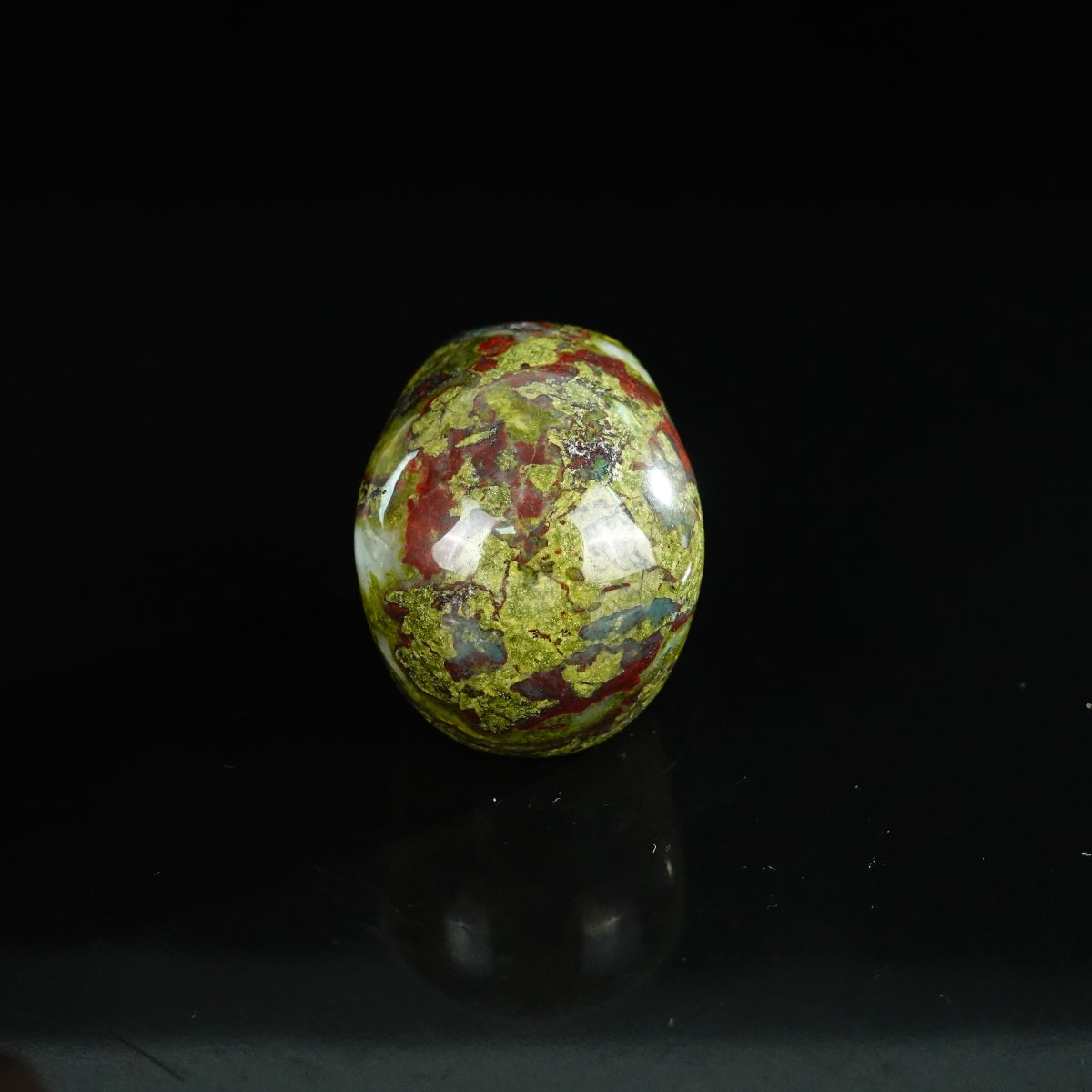 2.2" Dragon Blood Jasper Crystal Skull Carving - Unique Piece #DB17