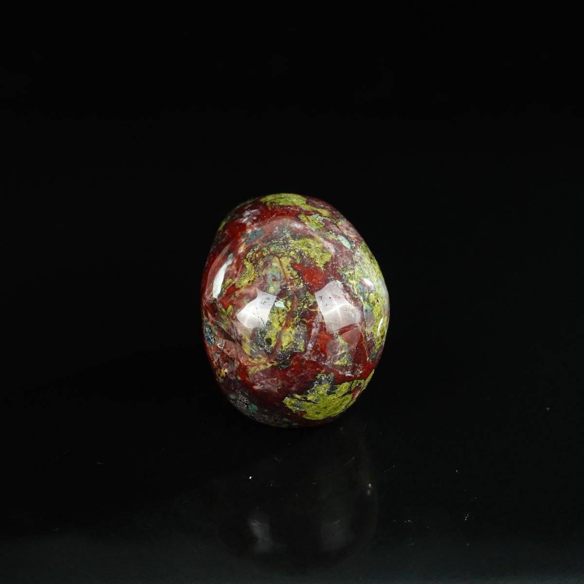 2.2" Dragon Blood Jasper Crystal Skull Carving - Unique Piece #DB18