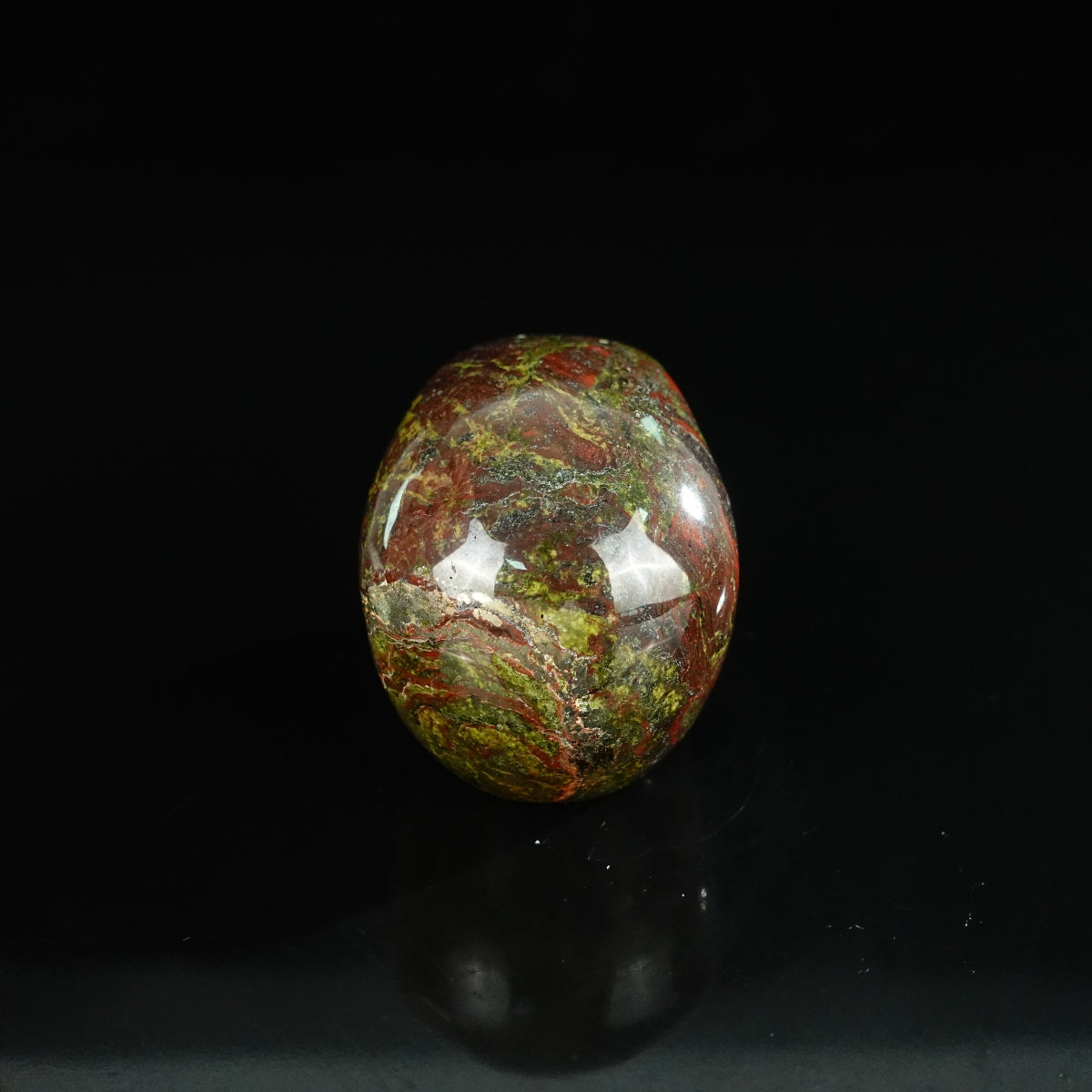 2.2" Dragon Blood Jasper Crystal Skull Carving - Unique Piece #DB20