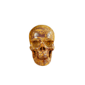 2.2" Elephant Skin Jasper Crystal Skull Carving - Hand Carved Decor