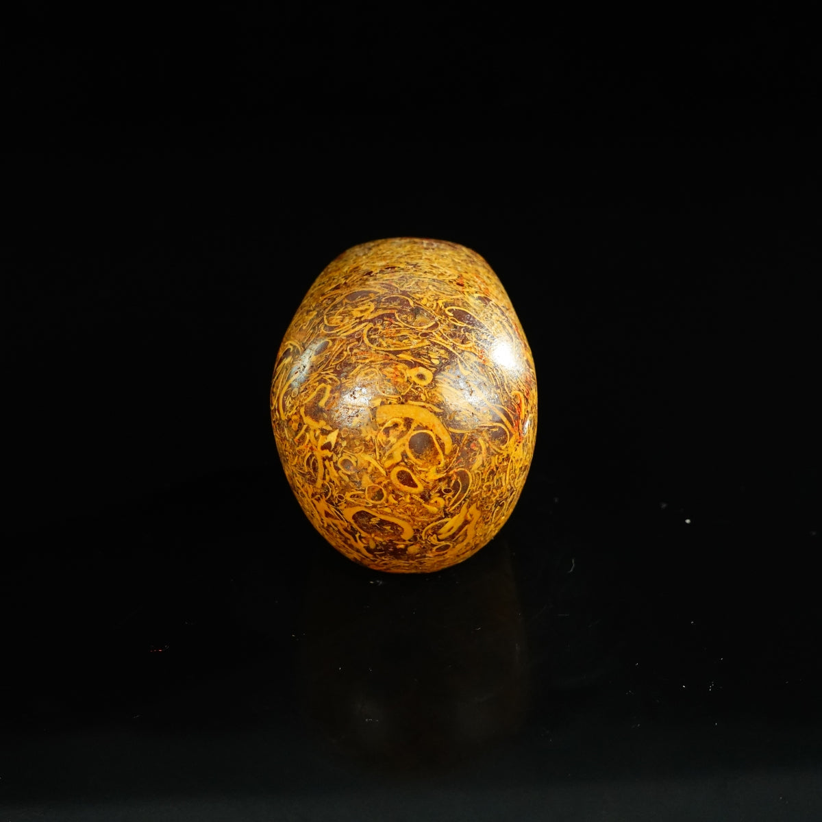 2.2" Elephant Skin Jasper Crystal Skull Carving - Unique Piece #ES01