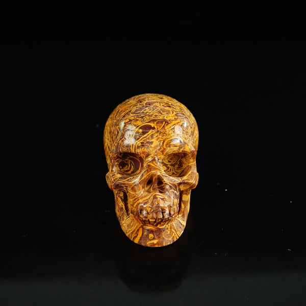 2.2" Elephant Skin Jasper Crystal Skull Carving - Unique Piece #ES02