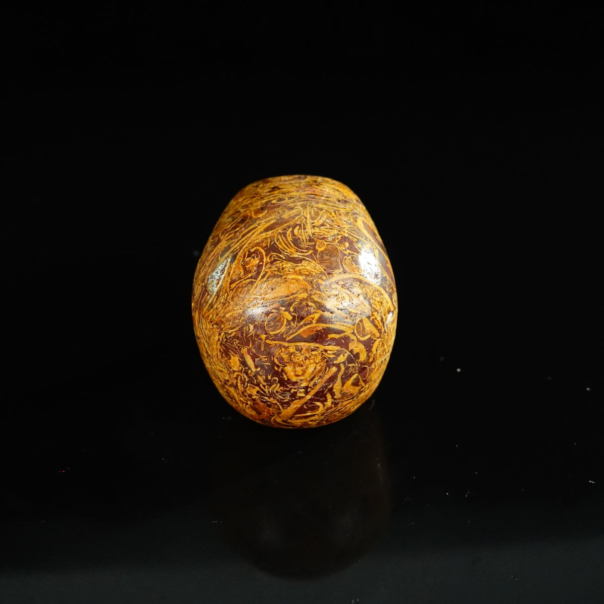 2.2" Elephant Skin Jasper Crystal Skull Carving - Unique Piece #ES02