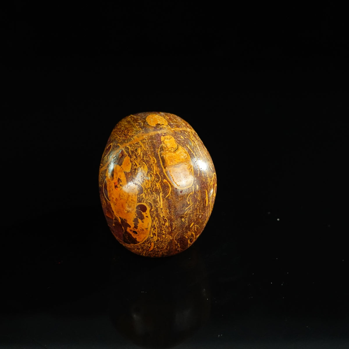 2.2" Elephant Skin Jasper Crystal Skull Carving - Unique Piece #ES03