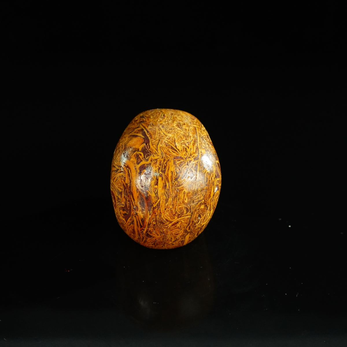 2.2" Elephant Skin Jasper Crystal Skull Carving - Unique Piece #ES04