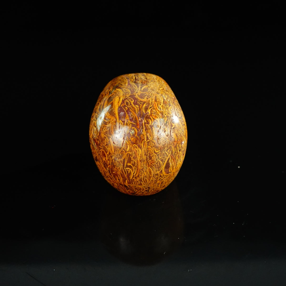 2.2" Elephant Skin Jasper Crystal Skull Carving - Unique Piece #ES05