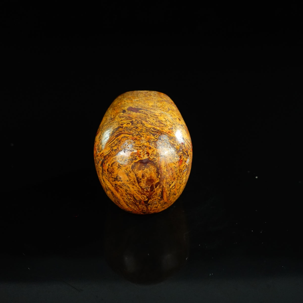 2.2" Elephant Skin Jasper Crystal Skull Carving - Unique Piece #ES06