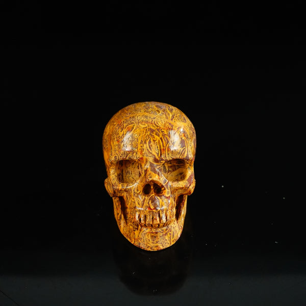 2.2" Elephant Skin Jasper Crystal Skull Carving - Unique Piece #ES08