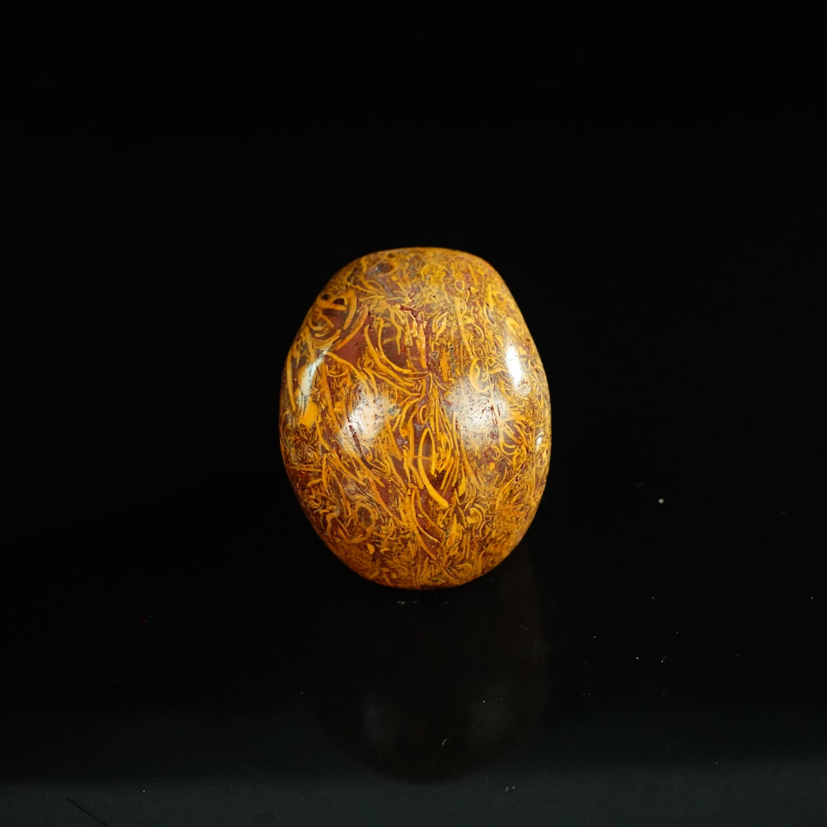 2.2" Elephant Skin Jasper Crystal Skull Carving - Unique Piece #ES08