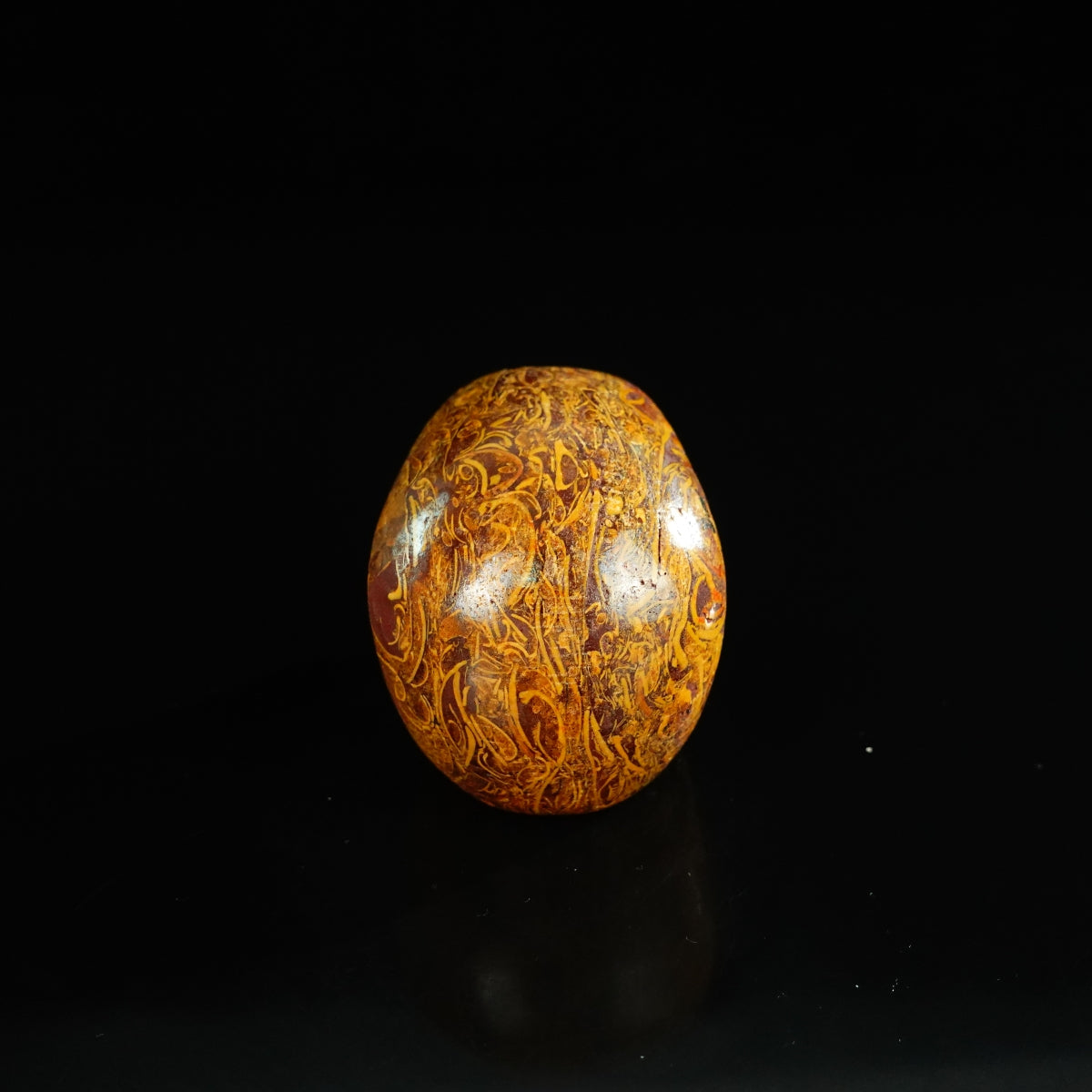 2.2" Elephant Skin Jasper Crystal Skull Carving - Unique Piece #ES10