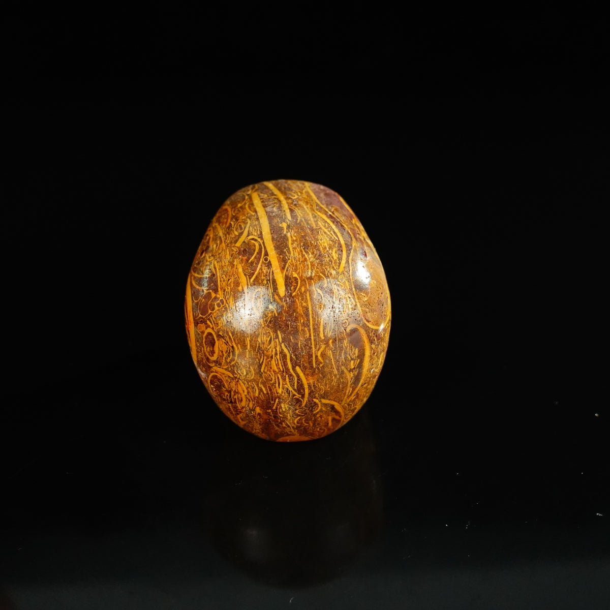 2.2" Elephant Skin Jasper Crystal Skull Carving - Unique Piece #ES14