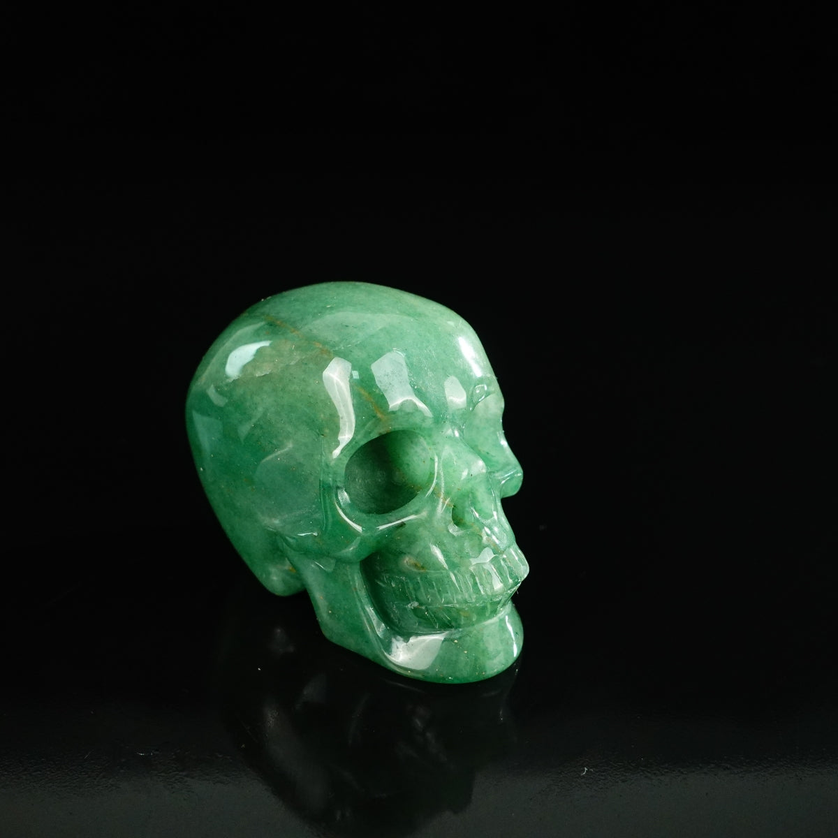 2.2" Green Aventurine Crystal Skull Carving - Unique Piece #GA02